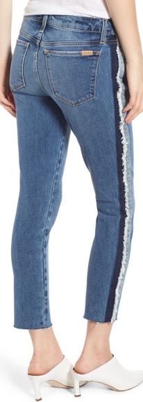 Joe's Jeans The Icon Mid Rise Skinny Crop • Tuxedo Stripe • Size 31 • EUC - Picture 2 of 11